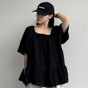 (새제품) 모네 스퀘어 블라우스