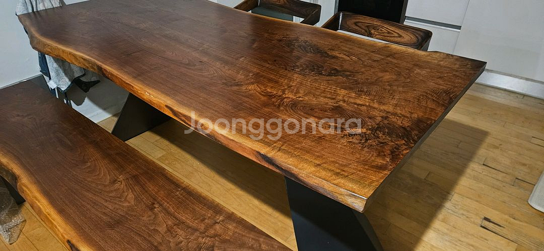 우드슬랩 테이블 세트--1