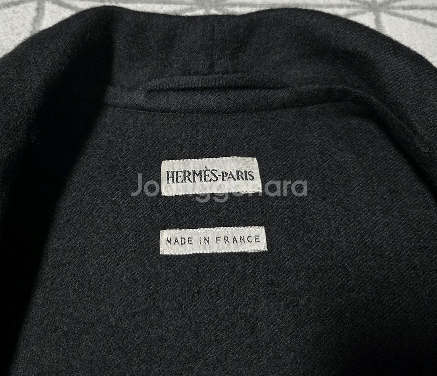 에르메스 정품 캐시미어 두겹 코트 판매합니다--8
