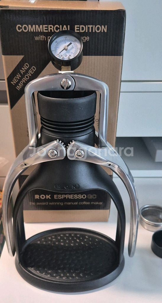 ROK GC MANO 블랙 에스프레소 수동 커피머신 풀--0
