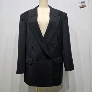 랑방 더블 버튼 블랙 자켓