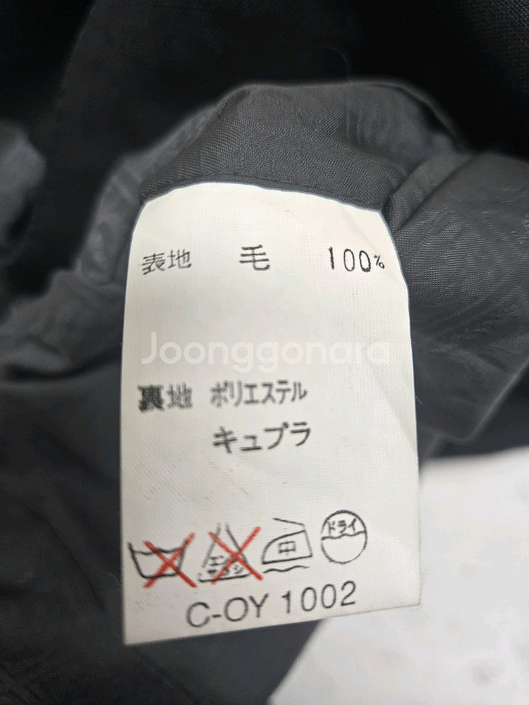 랑방 더블 버튼 블랙 자켓--5