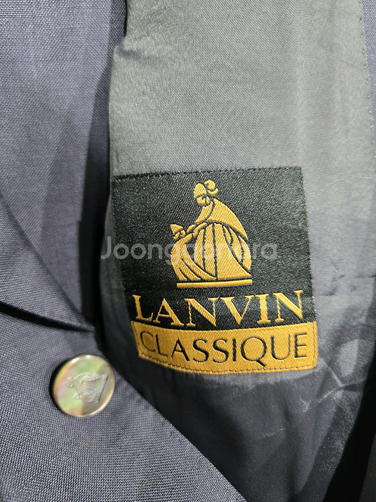 랑방 남성 네이비 블레이저 자켓--4