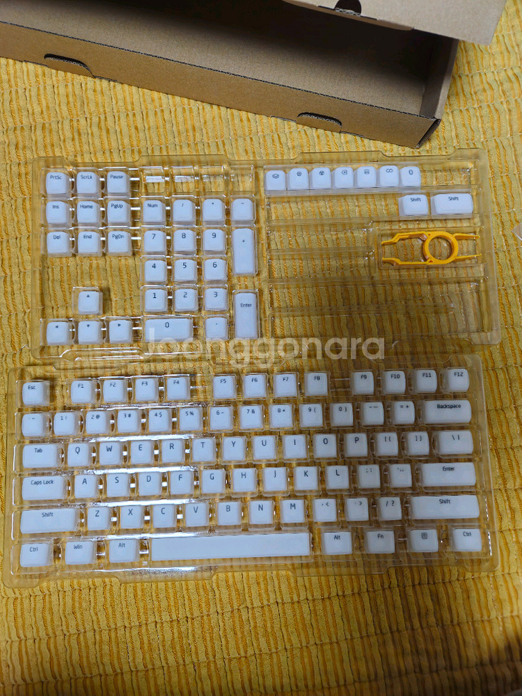 화이트 젤리 실리콘 키보드 키캡--0