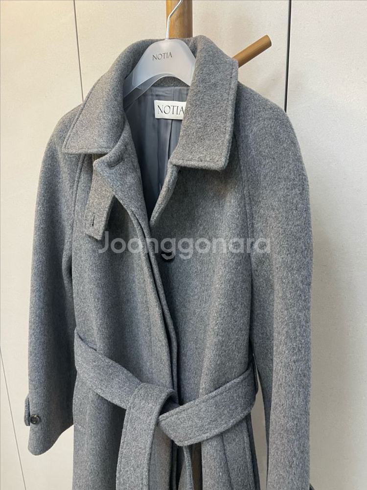 노티아 울 싱글 발마칸 코트--1