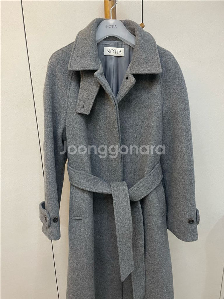 노티아 울 싱글 발마칸 코트--0