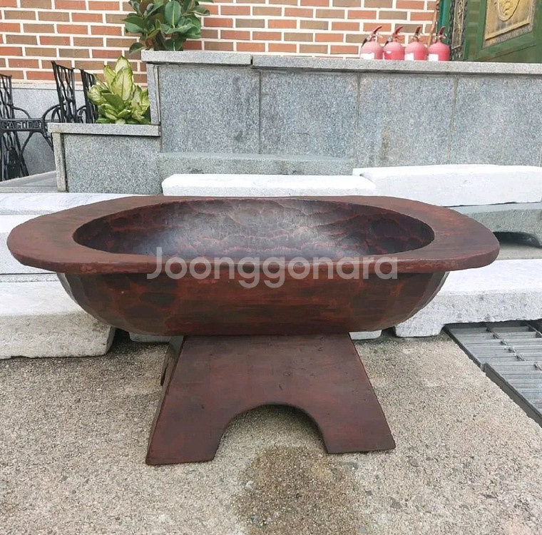 옛날 대형 함지 - 민속품--0