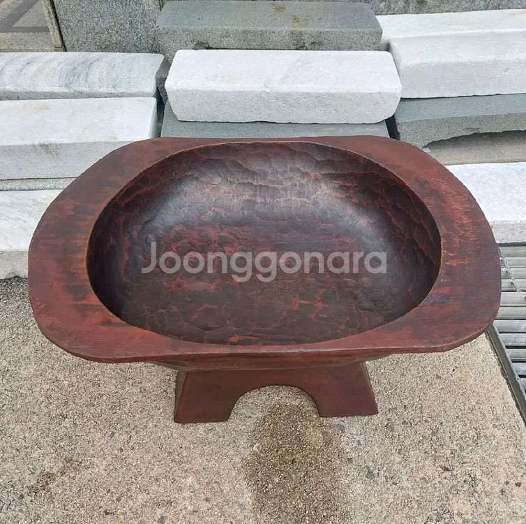 옛날 대형 함지 - 민속품--1