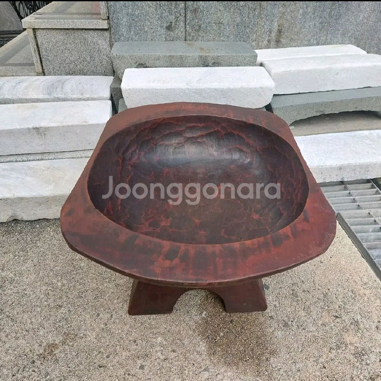 옛날 대형 함지 - 민속품--4