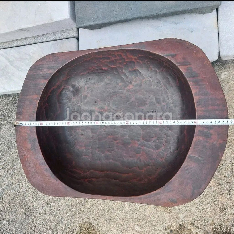 옛날 대형 함지 - 민속품--8