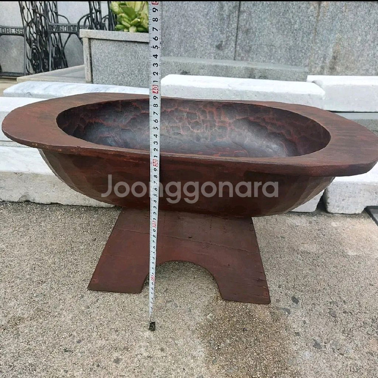 옛날 대형 함지 - 민속품--7