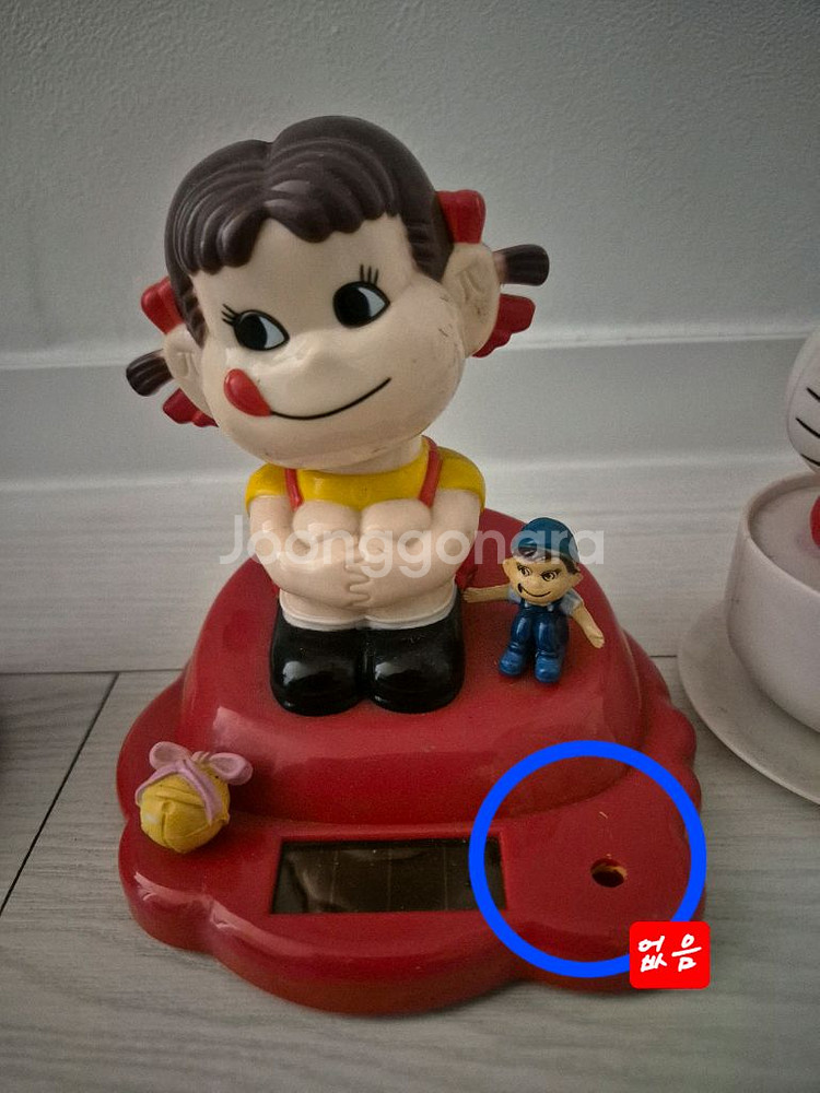 중고 빈티지 페코짱 헬로우키트 피큐어--1