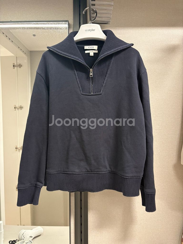 COS(코스)릴렉스핏 하프집업 맨투맨--0