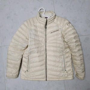 아이더 아이보리 구스다운 경랑패딩 100사이즈 냉유