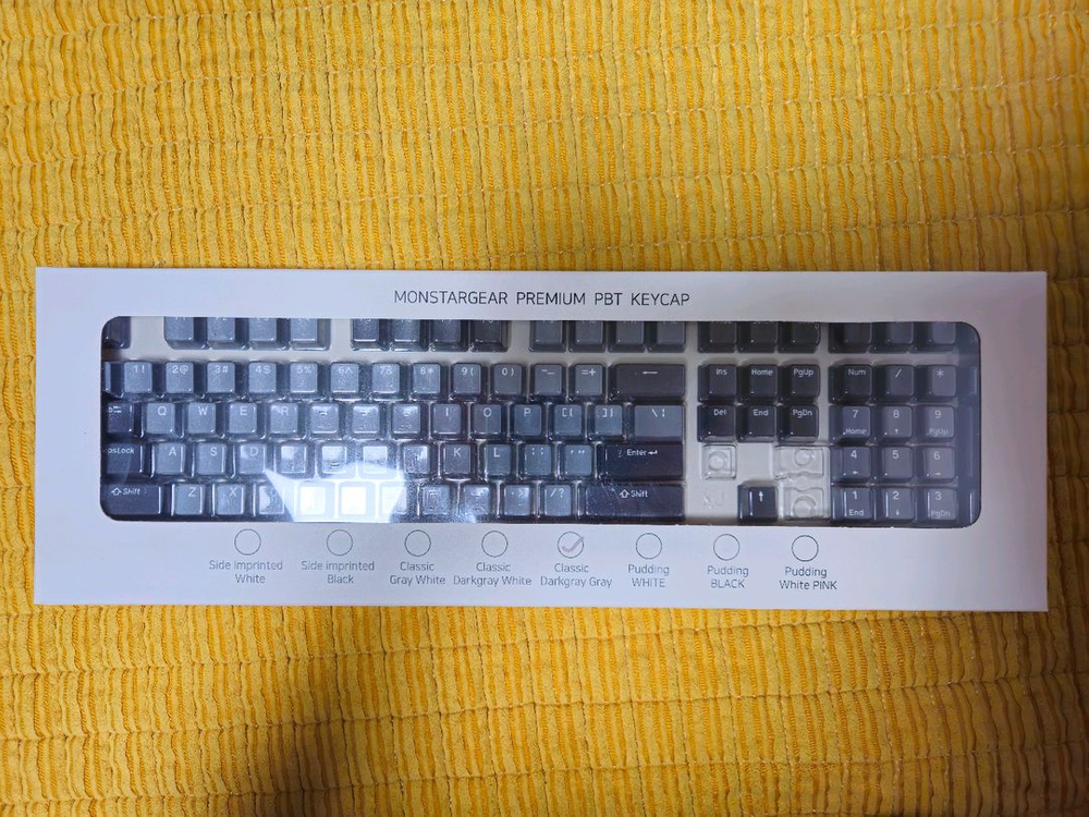 몬스타기어 그레이다크 PBT 키보드 키캡 이미지