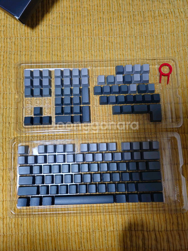 다크 그라데이션 측각 PBT 키보드 키캡--0