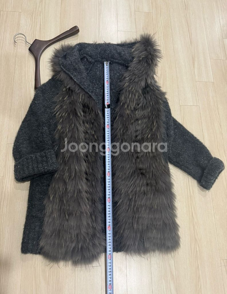 시슬리 퍼 니트 가디건 (새상품)--3