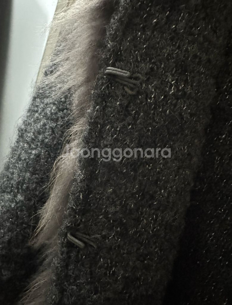 시슬리 퍼 니트 가디건 (새상품)--2