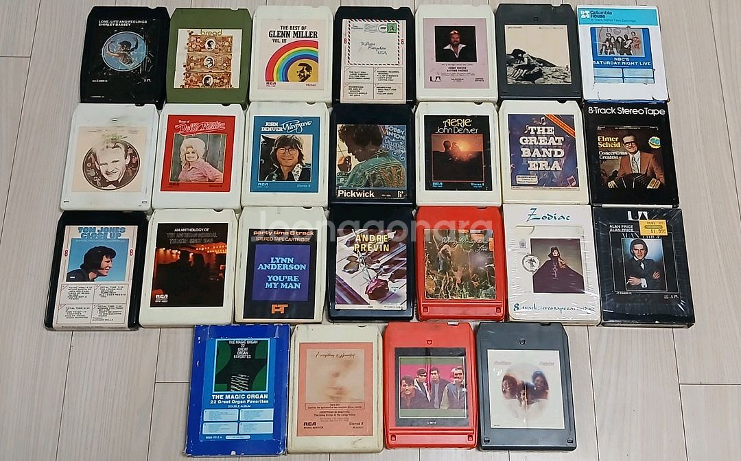 미국산 8트랙 테이프 25개 세트--0