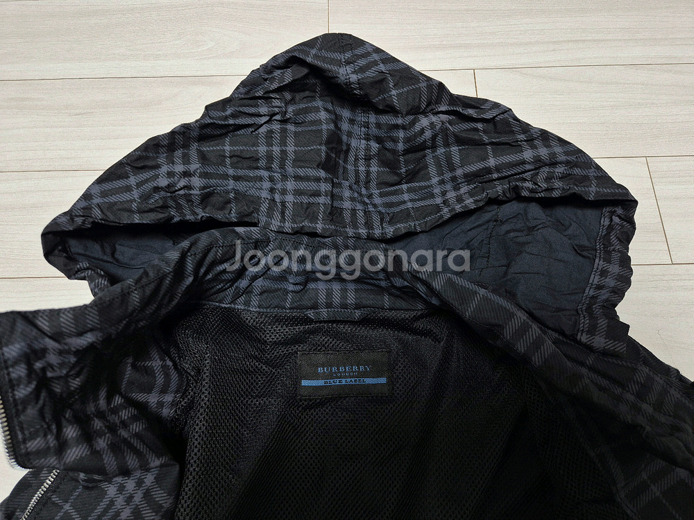 버버리 블루라벨 카메 신형 윈드 자켓 블랙 L(100~105)--5