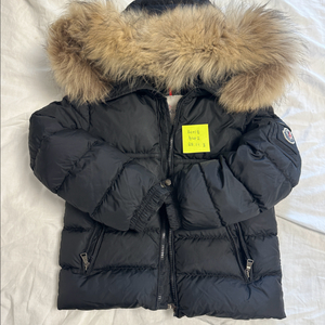 몽클레어 키즈 패딩 뉴바이런 리얼퍼 블랙 8a