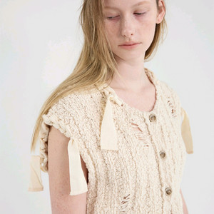 유센틱 크로쉐 니트 베스트