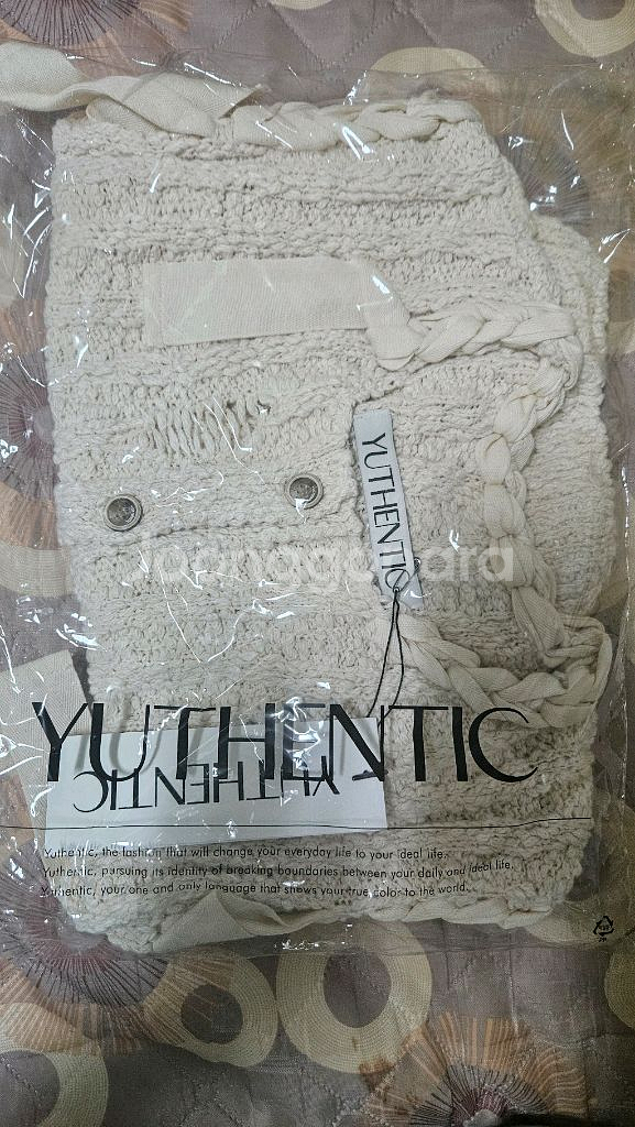 유센틱 크로쉐 니트 베스트--7