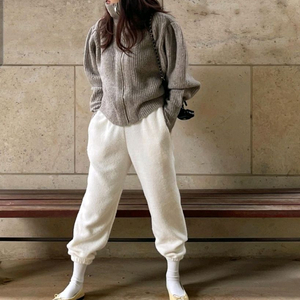 루나룸 오하이오 털 팬츠 베이지색 98센치