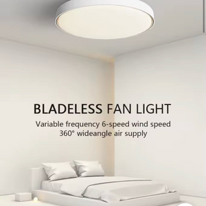 LED 조명 겸용 선풍기, 천정설치 날개 없는 선풍기,실링팬