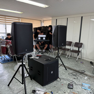 에릭 15인치 액티브스피커 2개 18인치 액티브 우퍼 일괄