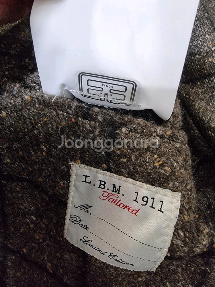 루비암 (L.B.M 1911)체크 패턴 자켓--5