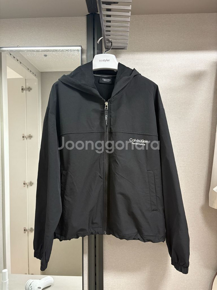캘빈클라인 퍼포먼스 블랙 바람막이 XL--0