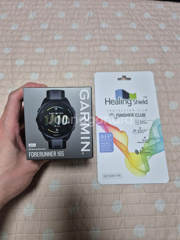 [새상품]가민 포러너 165 블랙+액정필름--0