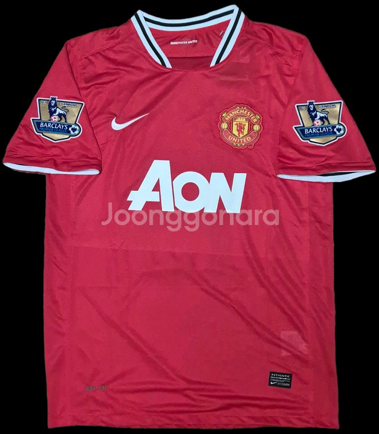 11 12 맨유 홈 박지성 반팔 유니폼 L사이즈--1