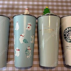 스타벅스 폴라베어 1999 사이렌투고 스노우민트 스카이 블루 투고 텀블러 새제품