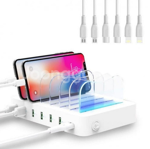 soopii 6포트 고속 멀티 태블릿 휴대폰 급속 충전기 판매합니다.--0