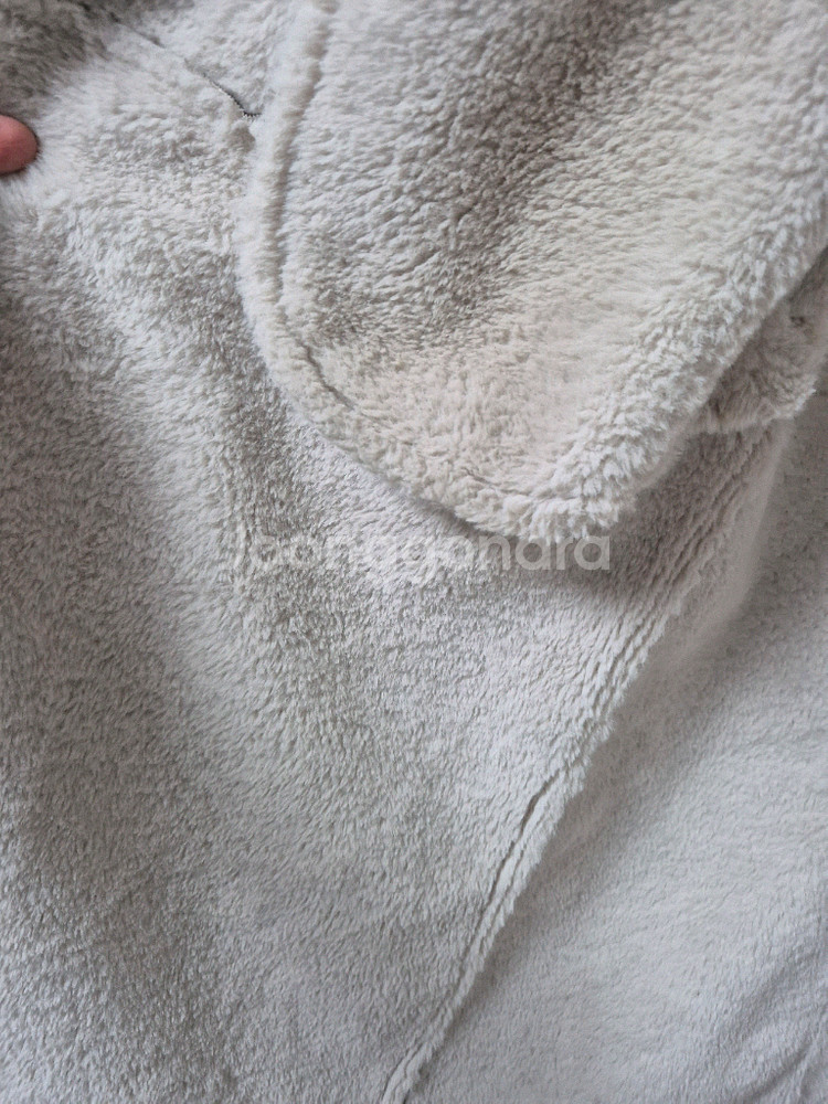 인하 SATIN 무스탕 롱코트66사이즈브라운--7