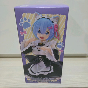 단순개봉)타이토 리제로 렘 고양이 메이드 네코미미 고양이 피규어 미소녀