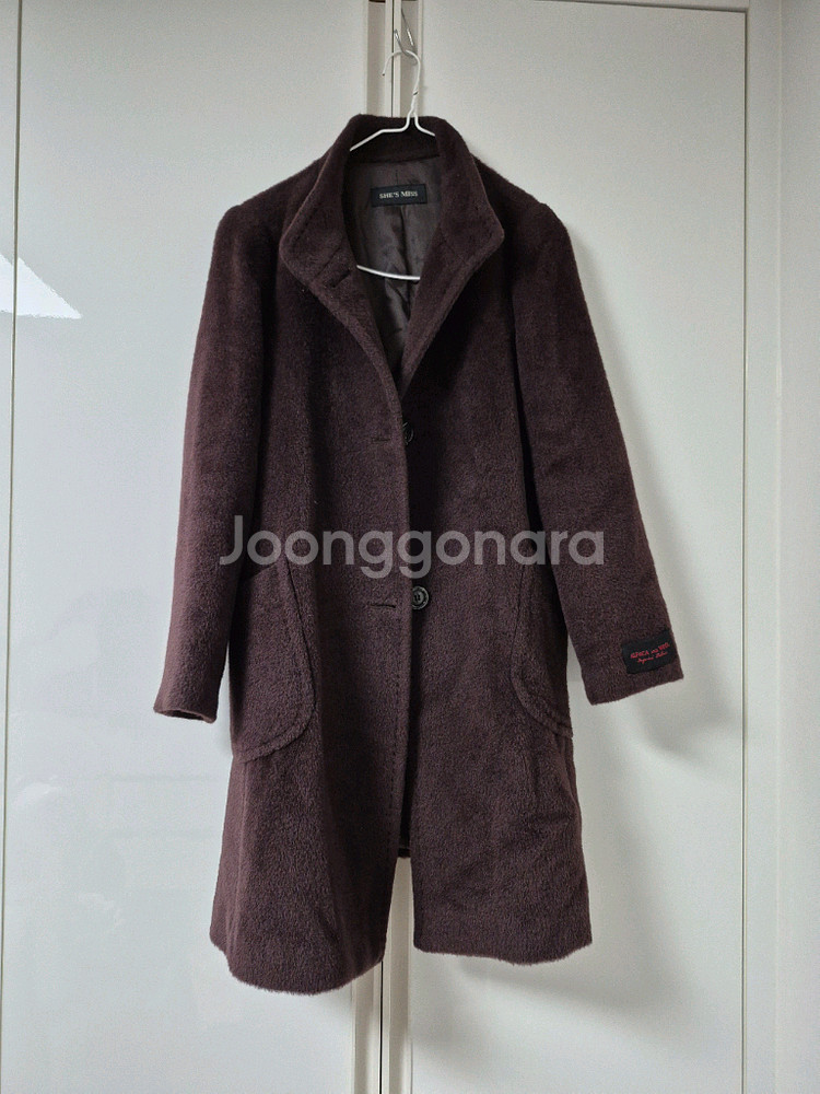 쉬즈미스 알파카 코트 알파카 & 울 코트 66 사이즈--0
