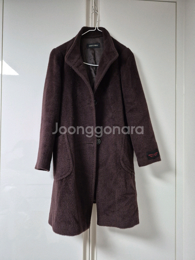 쉬즈미스 알파카 코트 알파카 & 울 코트 66 사이즈--1
