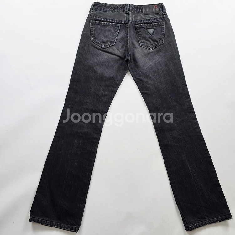게스 청바지 부츠컷 흑청 데님 사이즈26 R2905--0