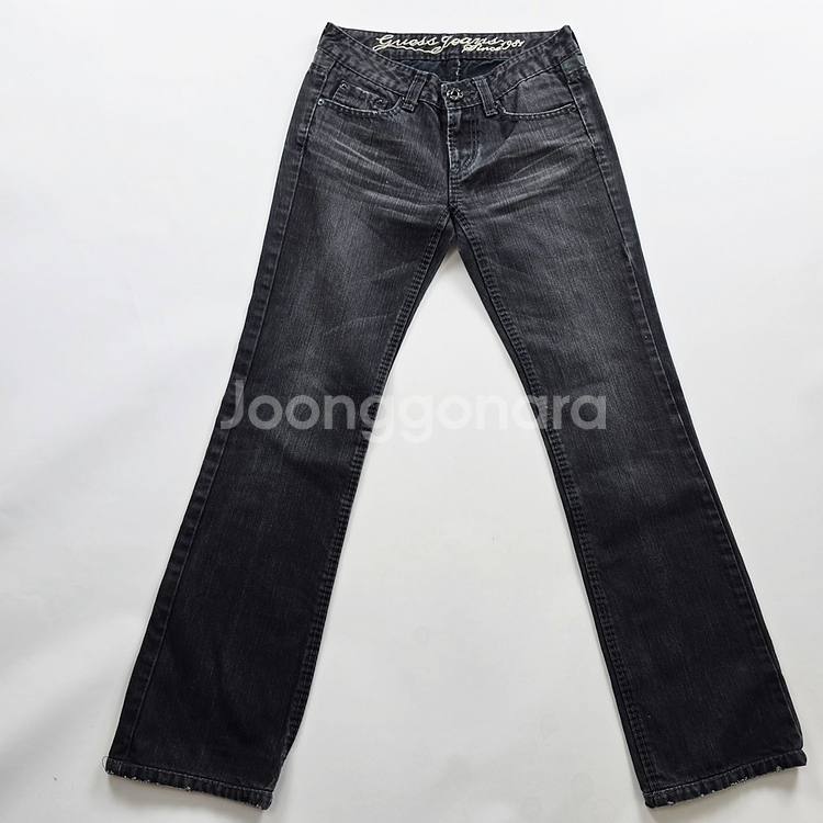 게스 청바지 부츠컷 흑청 데님 사이즈26 R2905--1