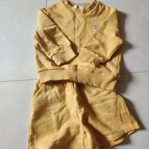 누네주아 nunejoie 노란색 상하복 110