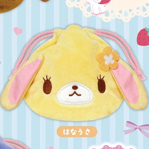 슈가바니즈 하나우사 얼굴 파우치 복주머니 복조리개 가챠 이미지