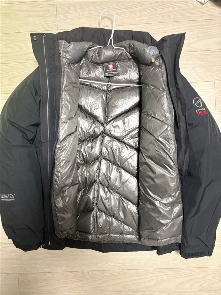 유아용 블랙야크 초고어텍스 구스다운 패딩 판매 이미지