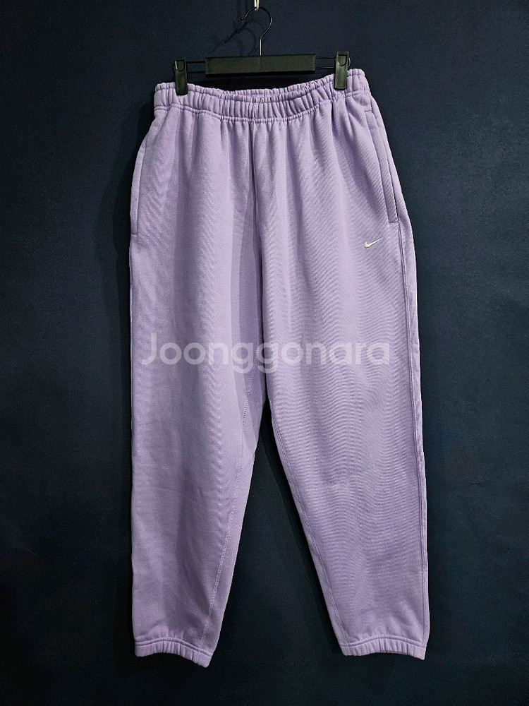 나이키 퍼플컬러 남성 허리 30~34 기모 조거팬츠--0