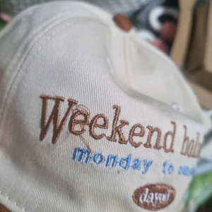 아동 캠프캡 모자