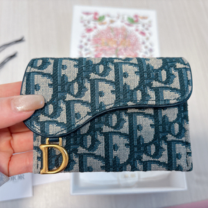 디올 오블리크 새들 카드지갑