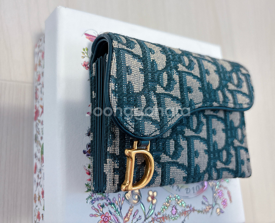 디올 오블리크 새들 카드지갑--2