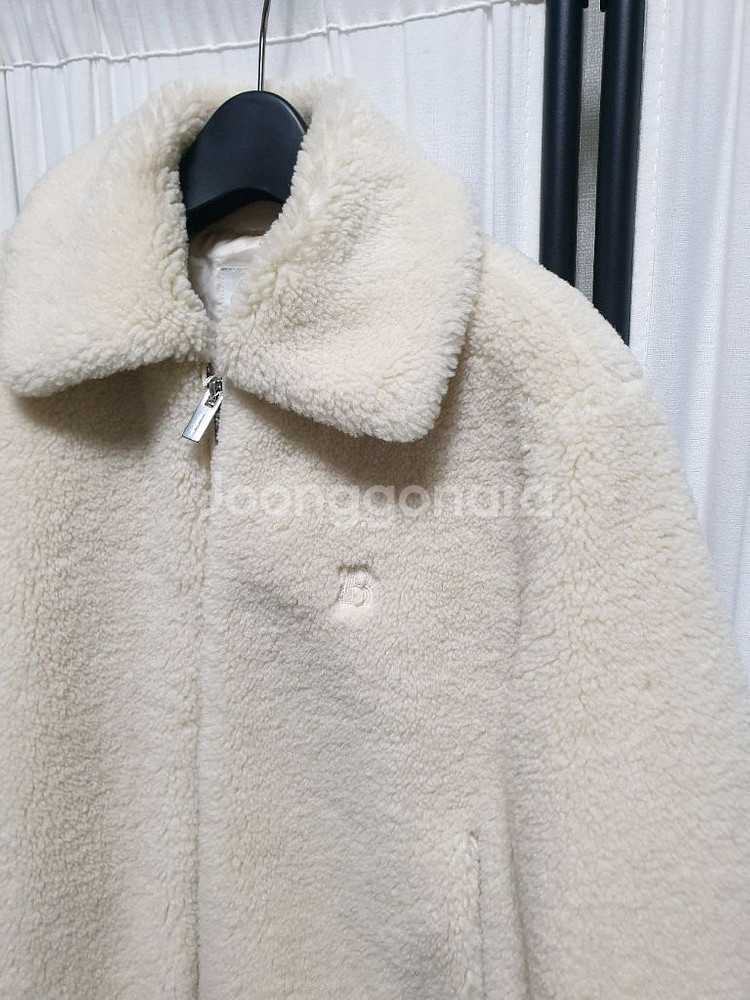 빈폴레이디스 아이보리 페이크 퍼 쇼트 아우터 자켓/55--2